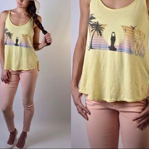 Rie + Ryn HÈRE COMES THE SUN Tank Top NEW